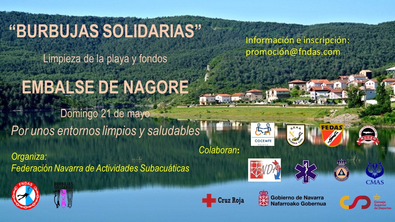 Limpieza de playas y fondos del Pantano de Arce (Nagore)